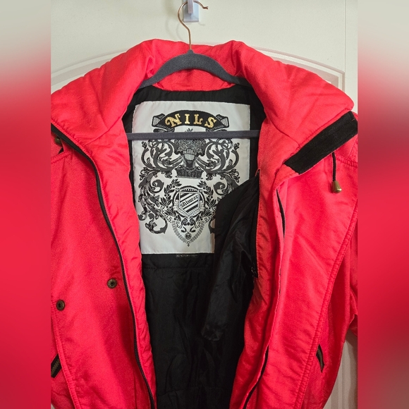 VINTAGE NILS RED SKI SUIT - Picture 3 of 8